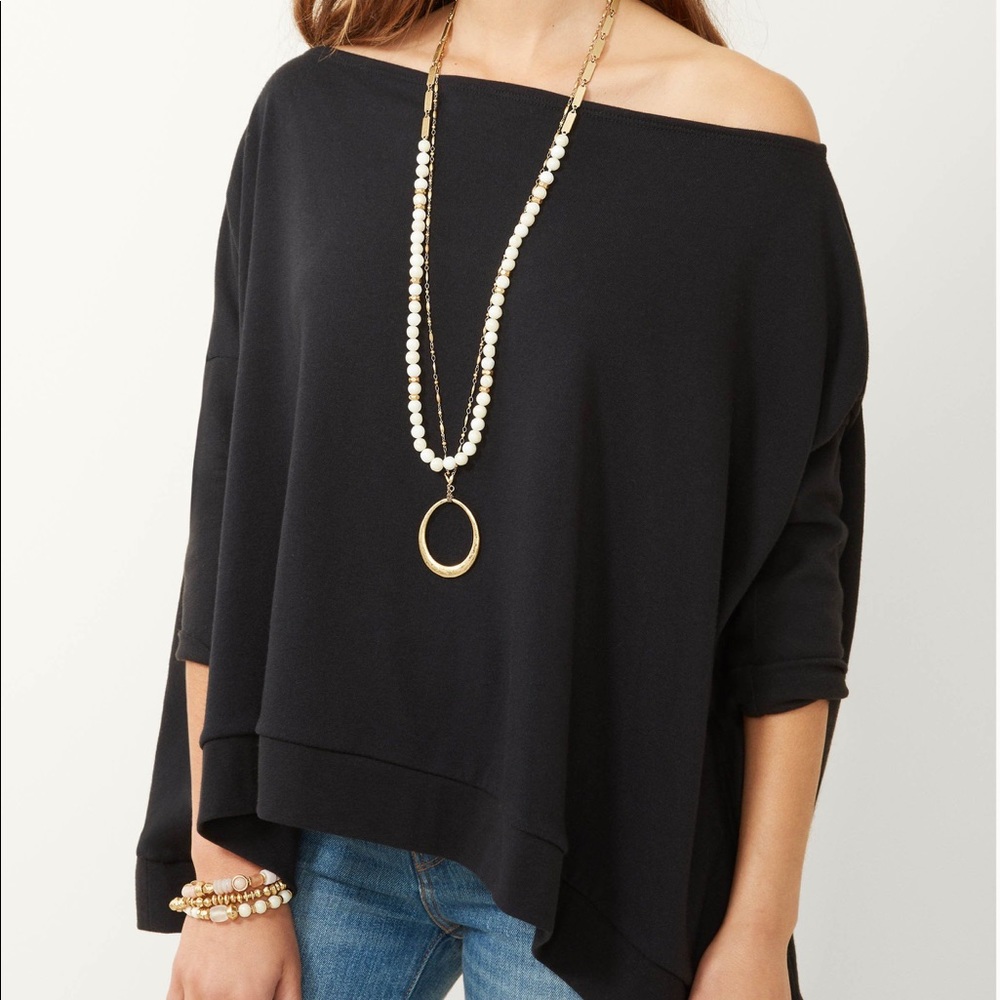 Stella & Dot Addy Versatile Poncho, Black, NWT, 1X